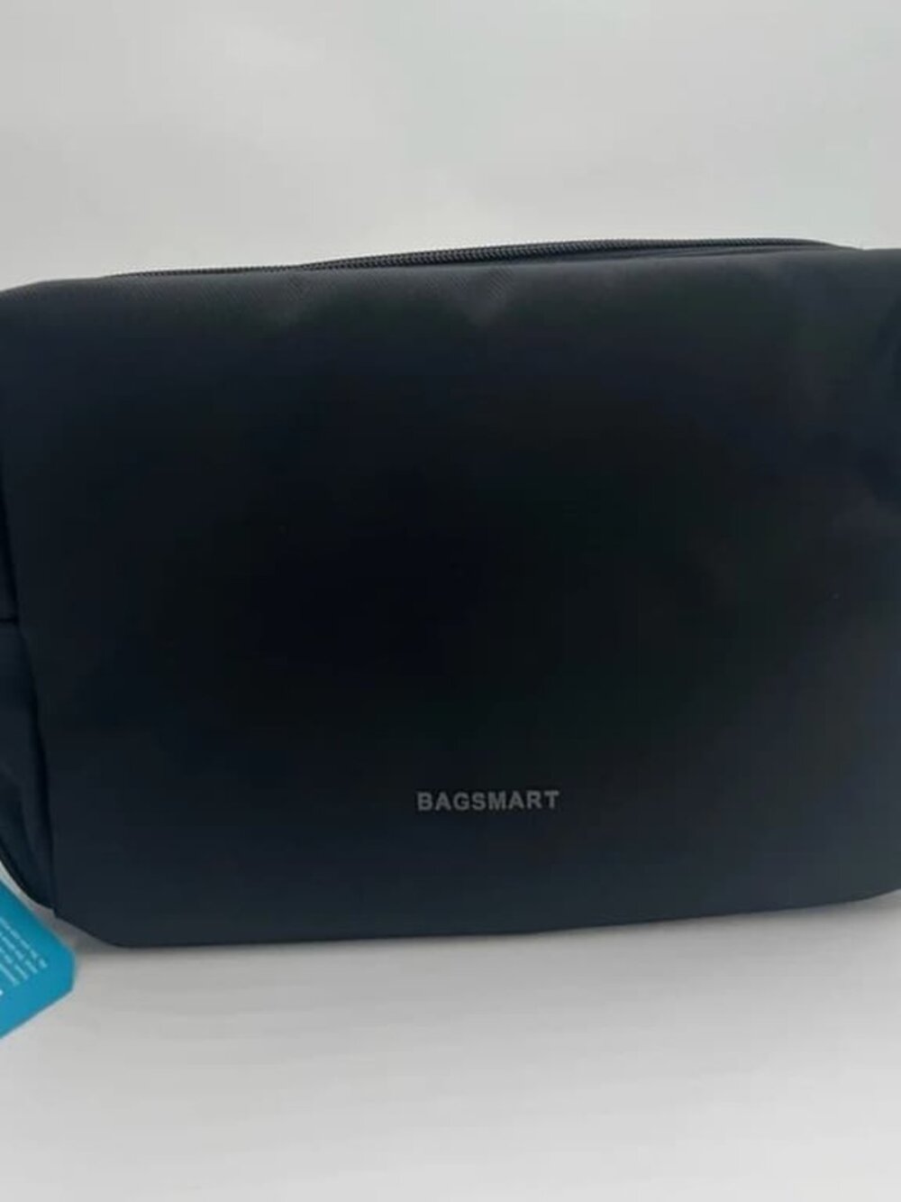BAGSMART Triple Compartment Travel Toiletry Bag Makeup Organizer Black